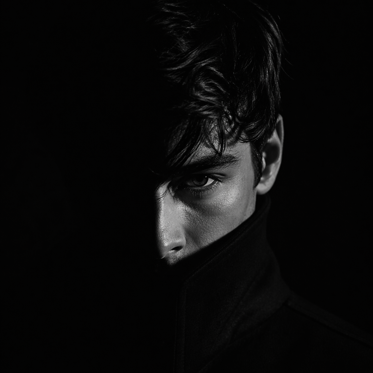 B&W Mysterious Avatar